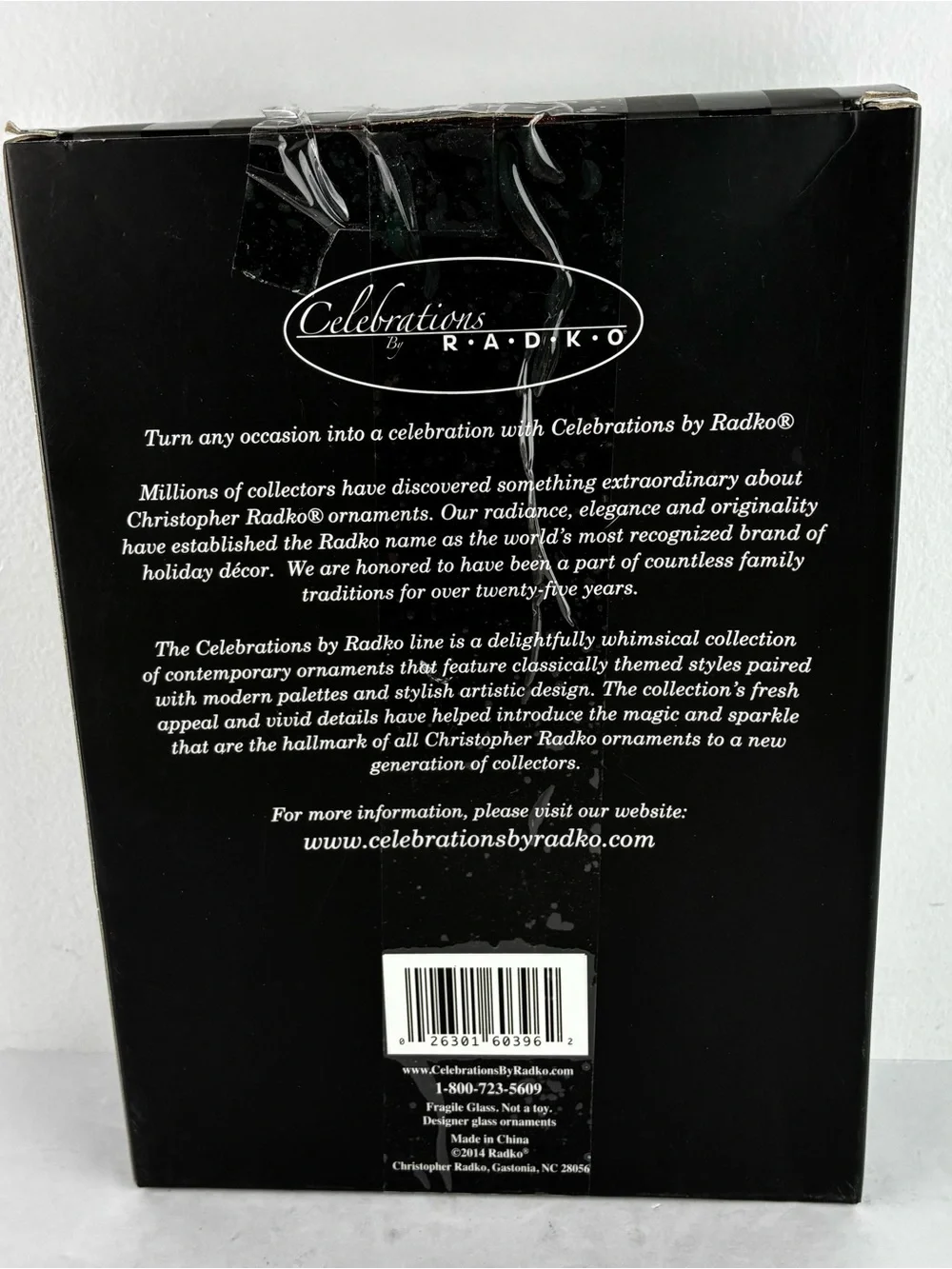 Christopher Radko Celebrations NIB Gingerbread/Glitter Balls Christmas Ornaments